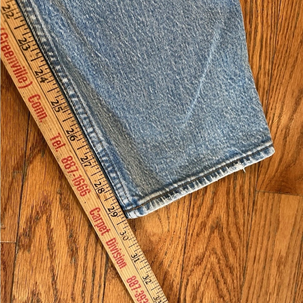 Abercrombie & Fitch The 90s Straight Jeans Ultra High Rise Blue Denim 35 20R New - Picture 8 of 12